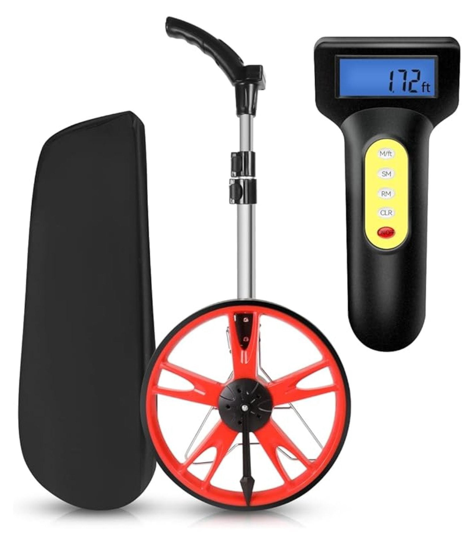 Measuring Wheel Digital Display, 3-Sections Foldable Telescoping LED ...