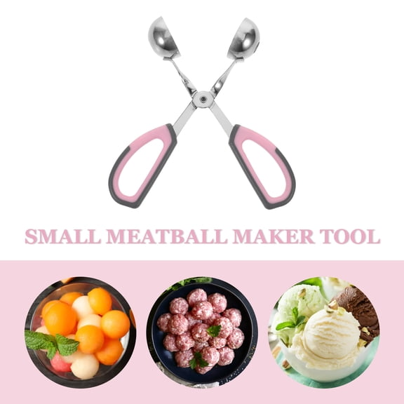 Supvox 2Pcs Kitchen Meatball Maker Mold with Sturdy Stainless Steel and Plastic