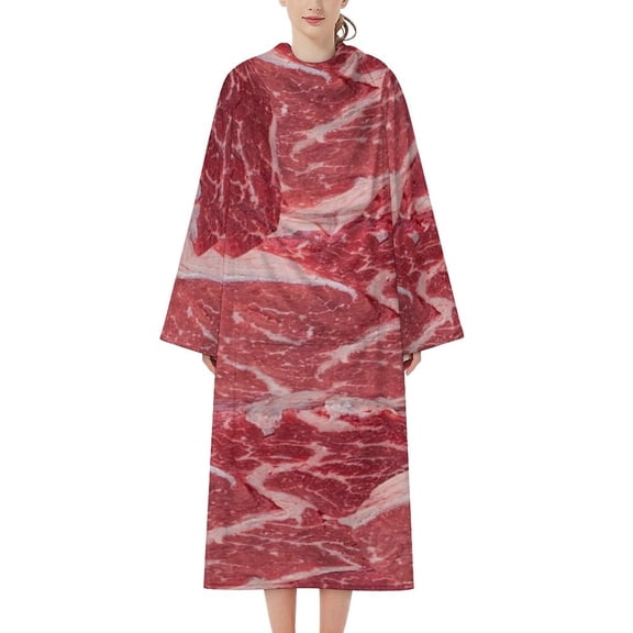 Meat Bathrobe Plush Bathrobe Cozy Unisex Winter Bathrobe Warm Water Absorbent