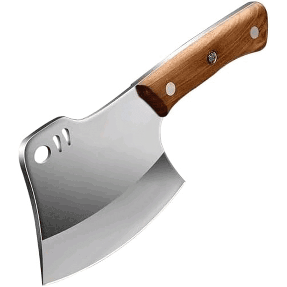 Meat Bone Cleaver Knife for Meat Cutting Handmade, Heavy Duty Butcher Axes, Hand Forged Bone Chopper, Full Tang Chopping Knife for Kitchen Outdoor BBQ Chirstmas Mother Father Gifts Idea Men