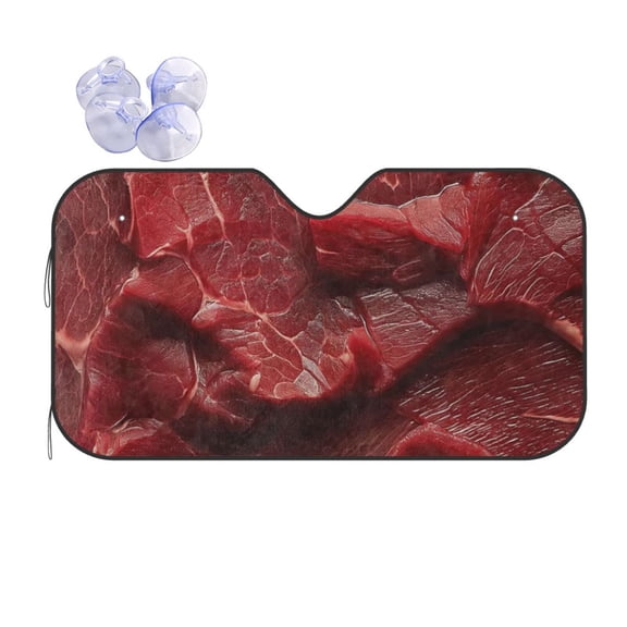 Meat Car Windshield Sun Shade Universal Fit Auto Sun Visor Protector