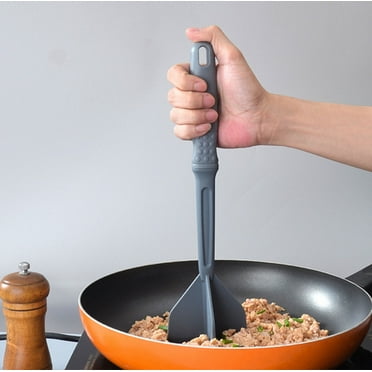Meat Chopper,2025 Upgrade Heat Resistant Meat Masher for Hamburger Meat,Ground Beef Smasher,Nylon Hamburger Chopper Utensil, Ground Meat Chopper,Non Stick Mix Chopper, Mix and Chop Potato Masher Tool