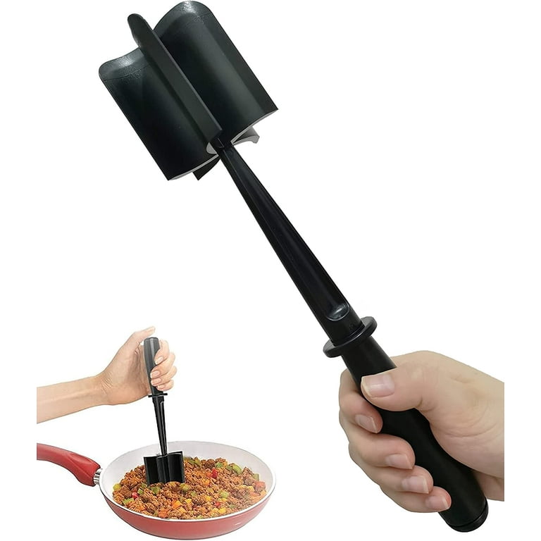 Meat Chopper, Exquisite Multifunctional Heat Resistant plastic Meat Chopper  Tool, 5 Curve Blades Masher Non Stick Utensil, Ground Meat Masher for  Hamburger Meat,Ground Beef Turkey and More 