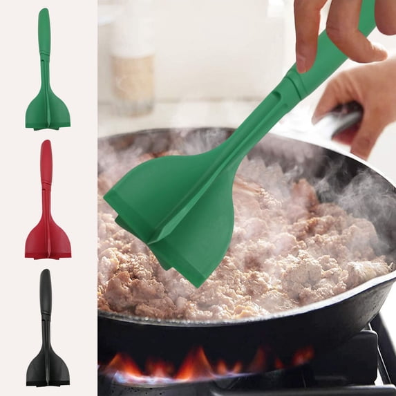 Meat Chopper Grinder Masher | Heavy-Duty Plastic Kitchen Tool | Manual Meat Scraper | Crushes Beef Poultry Pork | Ergonomic Lightweight Design | 1 Piece