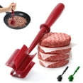 thumbnail image 1 of Meat Chopper, Hamburger Chopper, Potato Masher - Professional Multifunctional Heat Resistant Nylon Ground Beef Smasher Kitchen Tools And Gadgets, ​Safe For Non-Stick Cookware, Red, 1 of 7