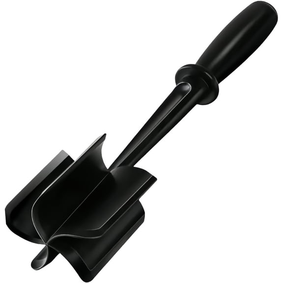 Meat Chopper, Heat Resistant Ground Beef Masher & Hamburger Smasher, Mix and Chop Kitchen Tool for Taco Meat & Potato Masher, Dishwasher Safe, Black