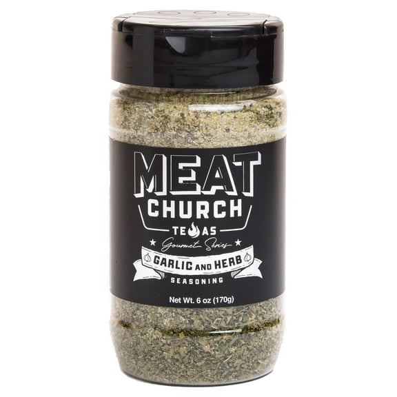 Meat Church Gourmet Garlic & Herb Seasoning 6oz. H1