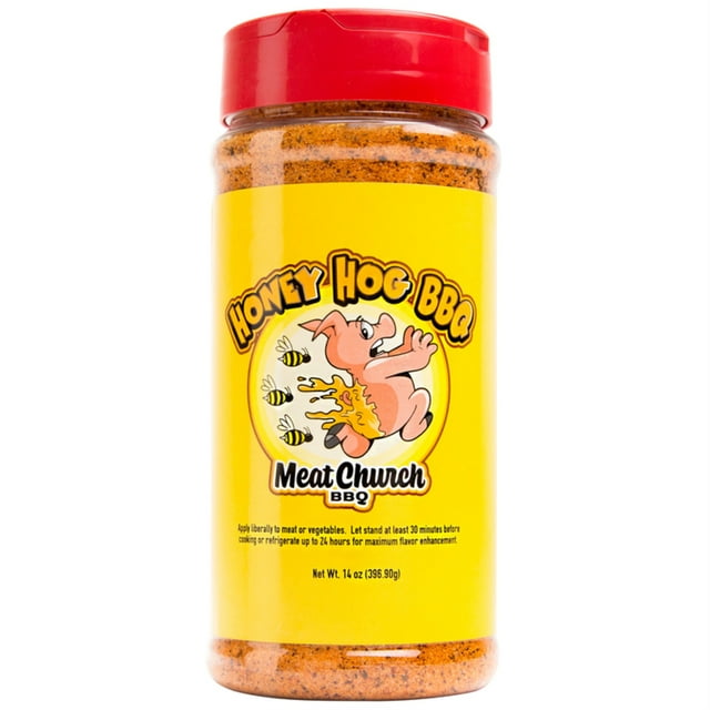 Meat Church Honey Hog BBQ Rub Seasoning 14oz Bottle Southern Flavor No