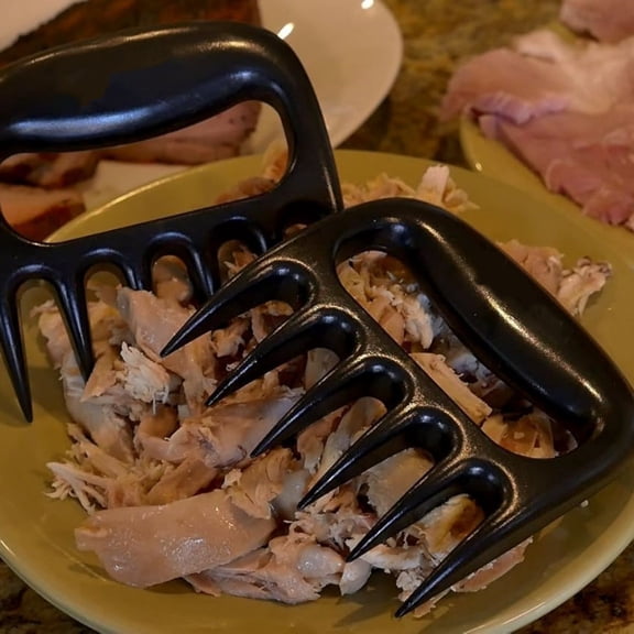 Meat Claws for Shredding Pulled Pork, Chicken, Turkey, and Beef- Handling & Carving Food - Barbecue Grill Accessories for Slow Cooker
