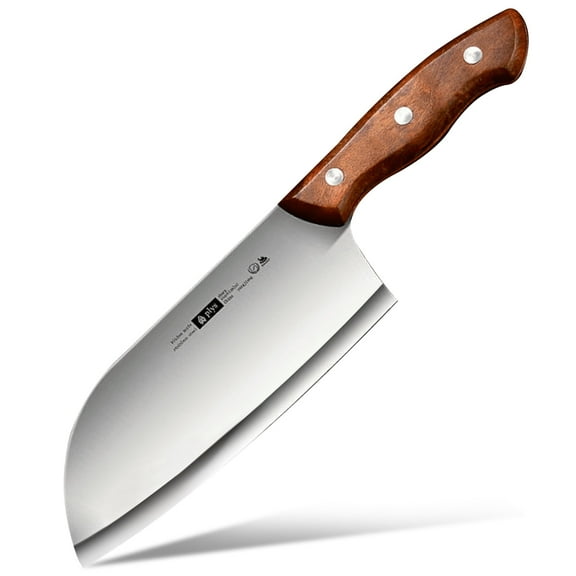 Meat Cleaver Knife 6.6 Inch, Ultra Sharp Chinese Chef's Knives with Wooden Handle for Kitchen