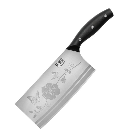 TJ POP Meat Cleaver Knife, 7.16-Inch Ultra Sharp Chopping Knife, 30Cr13 Steel Blade