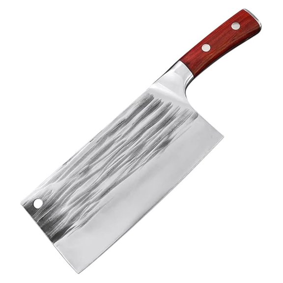Meat Cleaver Knife, 8 Inch Handmade Forged Kitchen Butcher Knife High Carbon Steel Chinese Chef Knife Meat Cleaver Chopper Kitchen Knives Cooking Tools