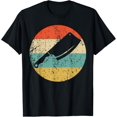 thumbnail image 1 of Meat Cleaver Knife Silhouette Retro Butcher Chef T-Shirt men and women can wear, black, white, gifts, 1 of 4