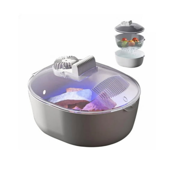 Meat Defrosting Machine,Defrosting Quick Defrost Tray with Blue Light,Kitchen Accessories,Sealed Food Preservation and Defrosting Machine for Home Kitchen
