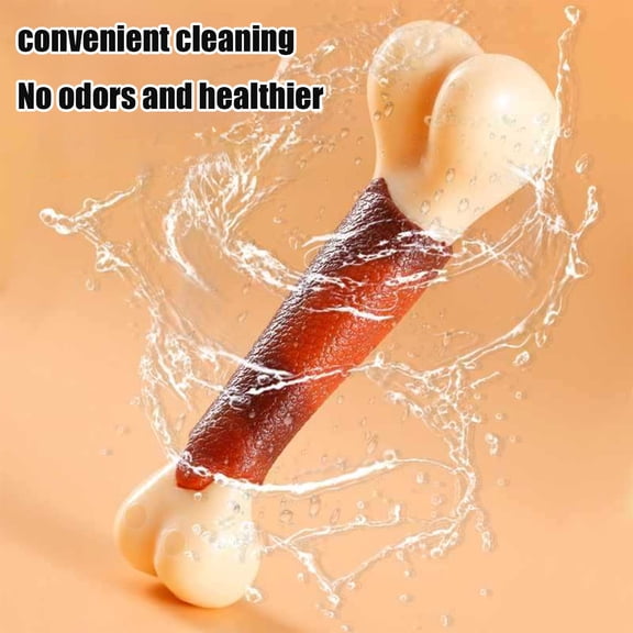 Meat Flavored Dog Teething Stick Bit Proof Durable Chew Bones for Aggressive Chewers Puppy Adult Dogs Indoor Play