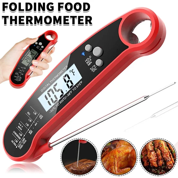 Meat Food Thermometer Digital Fast Instant Read For Cooking Bbq Grill Kitchen
