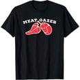 thumbnail image 1 of t-shirt Meat Gazer - Beef and Steak Eater Joke T-Shirt mens，black，women，funny，journey，Crew Neck, Short Sleeve,custom clothing patterns.gift, 1 of 4