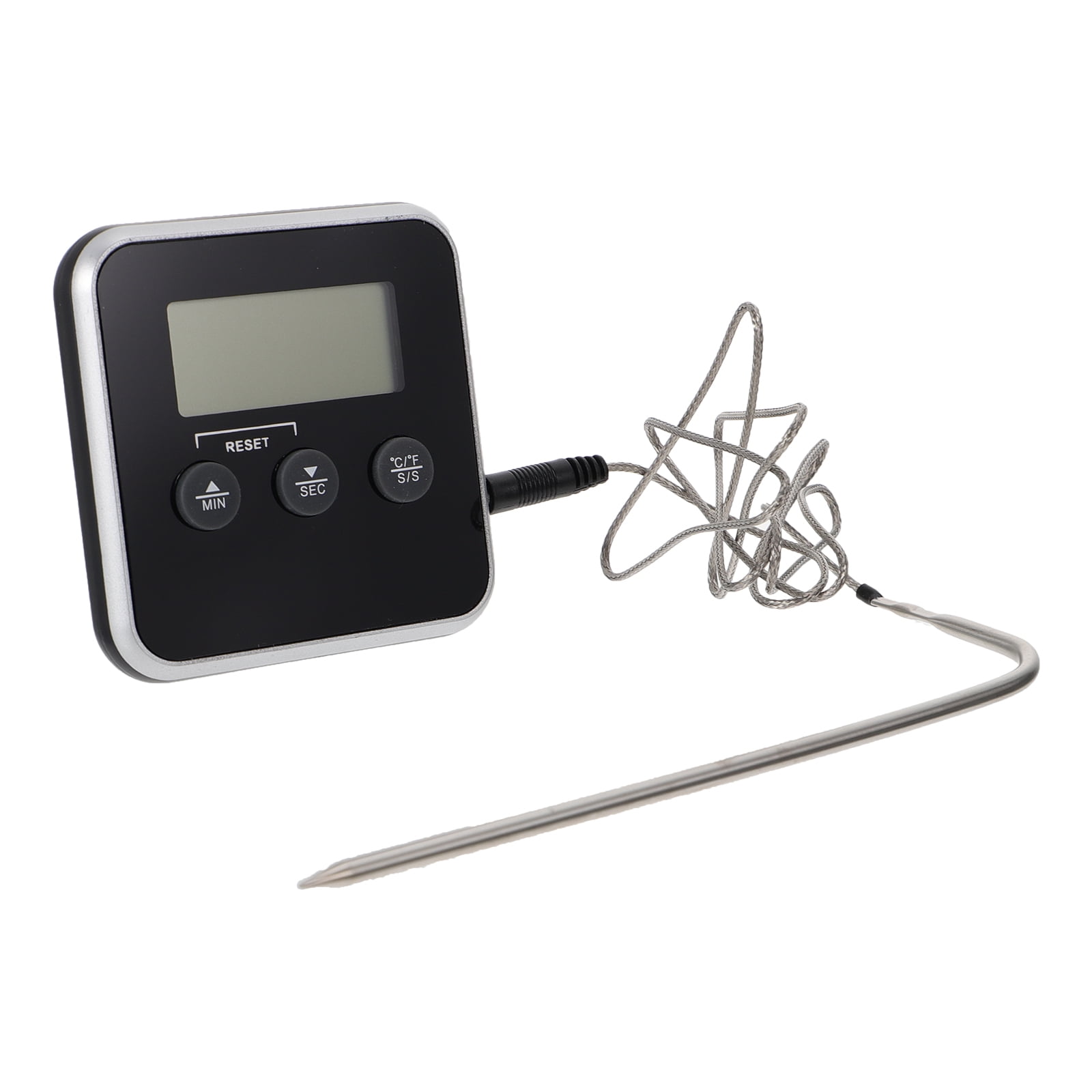 Meat Grilling Thermometer with Timer Digital Food Probe for Milk Coffee
