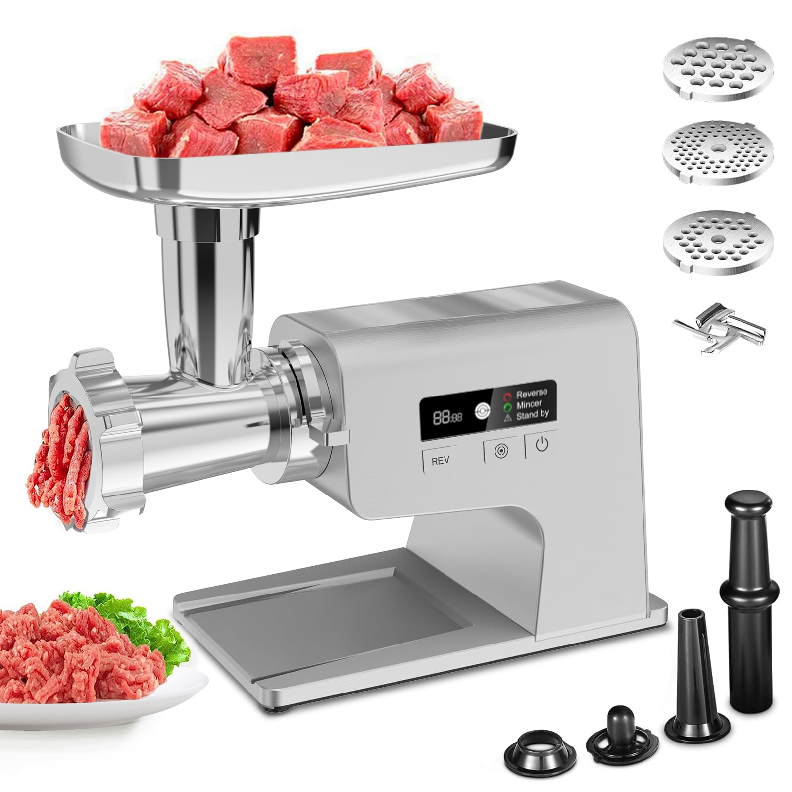 Meat Grinder Action Ground Beef Meat Electric Meat Grinder Unidentifiable  Stock Photo by ©mc.atolye 379347516