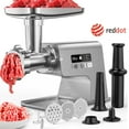 thumbnail image 1 of Meat Grinder, 2500W Electric Food Grinder Sausage Stuffer and Grinder with 3 Size Plates, Sausage Tube & Kubbe Kits【Red Dot Innovative Design Reward】, 1 of 9