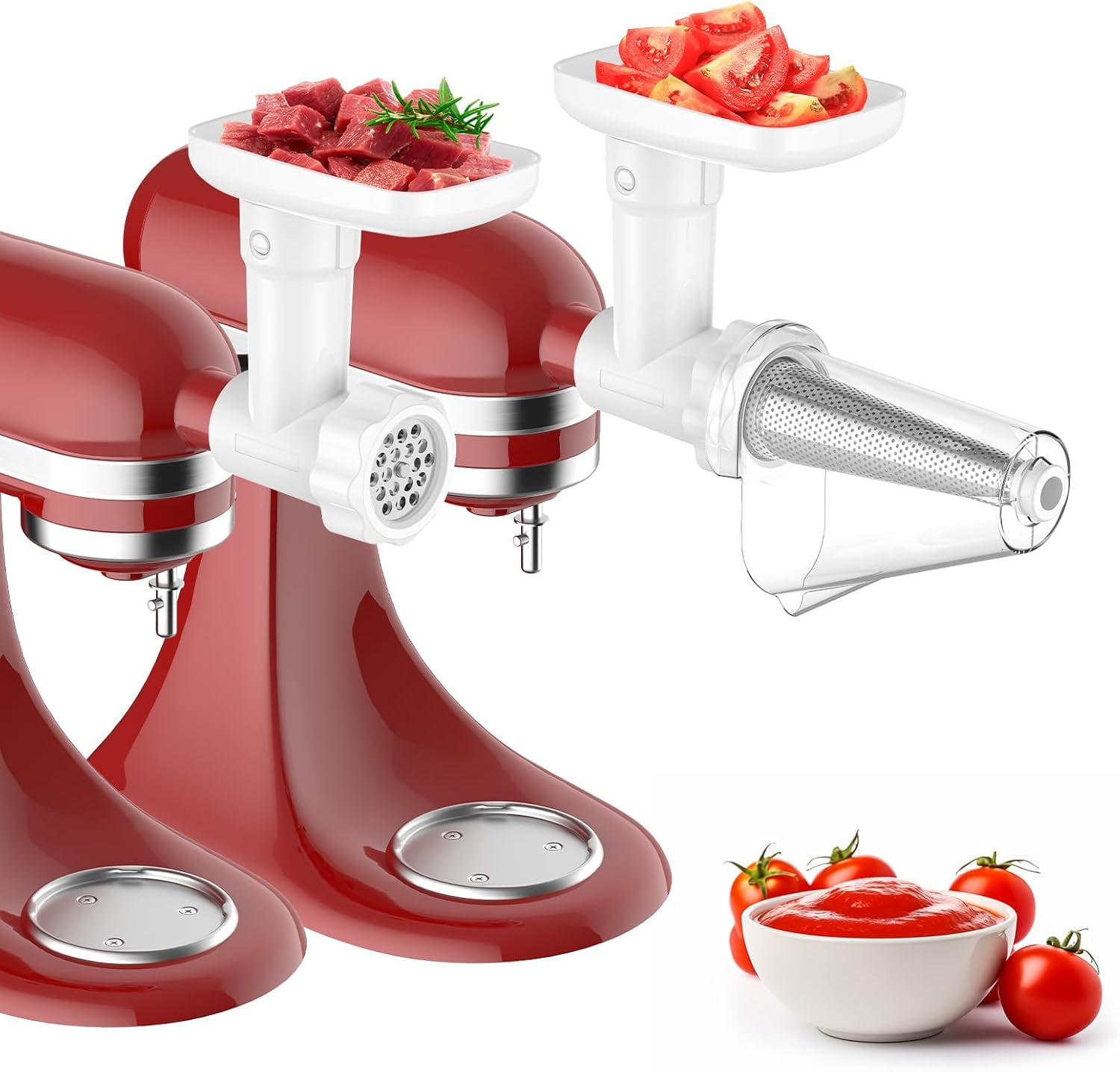 KitchenAid Fruit and Vegetable Strainer Attachment Tool White KSMFVSP for Kitchen Food Walmart