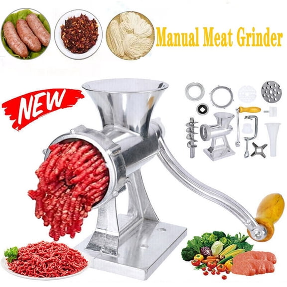 Meat Grinder, Mincer Stuffer Hand Manual Filler Maker Machine Kitchen Tool