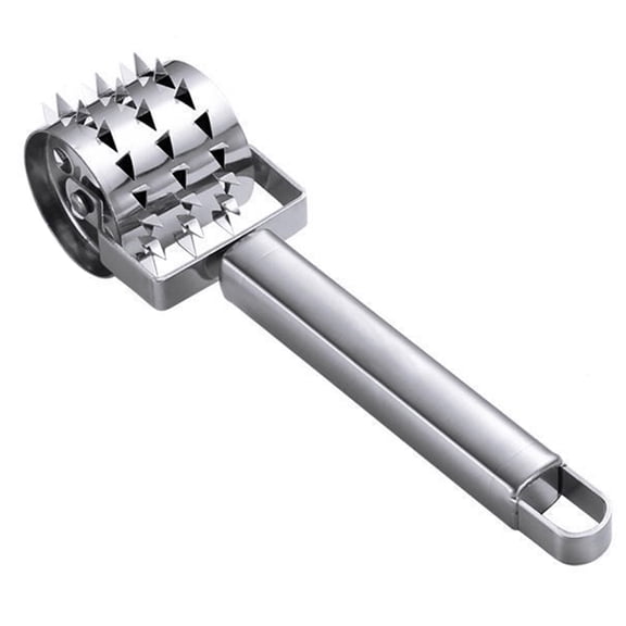 Meat Hammer Roller Steak Knocking Hammer Beef Steak Hammer Meat Tenderizing Needle Steak Tenderizers for Home Restaurant
