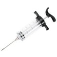thumbnail image 1 of Meat Injector Syringe, 1-oz Plastic Marinade Injector Kit with 2 Stainless Steel Needles – BBQ, Turkey & Beef Injector for Juicy, Flavorful Meat, Black, 1 of 9