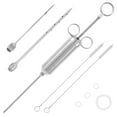 thumbnail image 1 of Meat Injector Syringe Kit Stainless Steel Meat Injector Easy to Use Meat Injector Set Safe Food Injection Syringe Solid Marinade Injector Syringe Kit for Food Flavor, 1 of 8