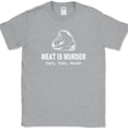 thumbnail image 1 of Meat Is Murder Tasty Tasty Murder T-Shirt Funny Food Bacon BBQ Grilling Tee - Heather Grey, 2XL, 1 of 1