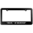 thumbnail image 1 of Meat Is Murder - Vegan License Plate Frame, 1 of 1