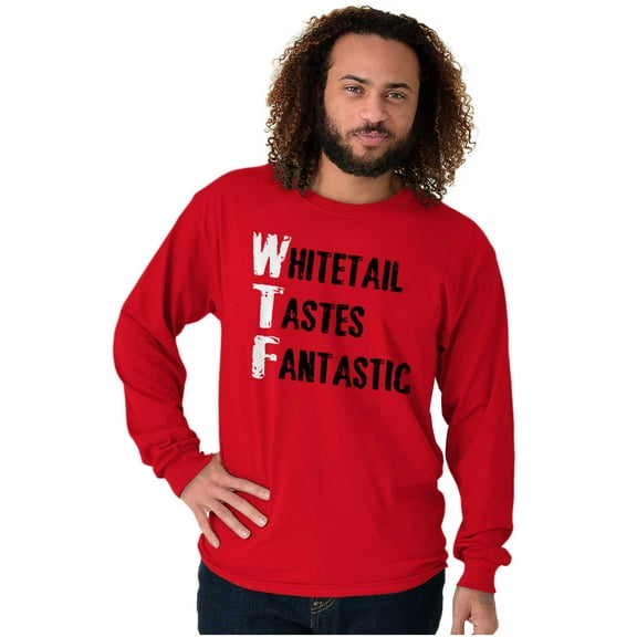 Meat Lover Deer Hunt Venison Hunting Plus Size Long Sleeve Graphic Tee Shirt Brisco Brands 3X