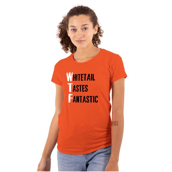 Meat Lover Deer Hunt Venison Hunting Women's T Shirt Ladies Tee Brisco Brands S