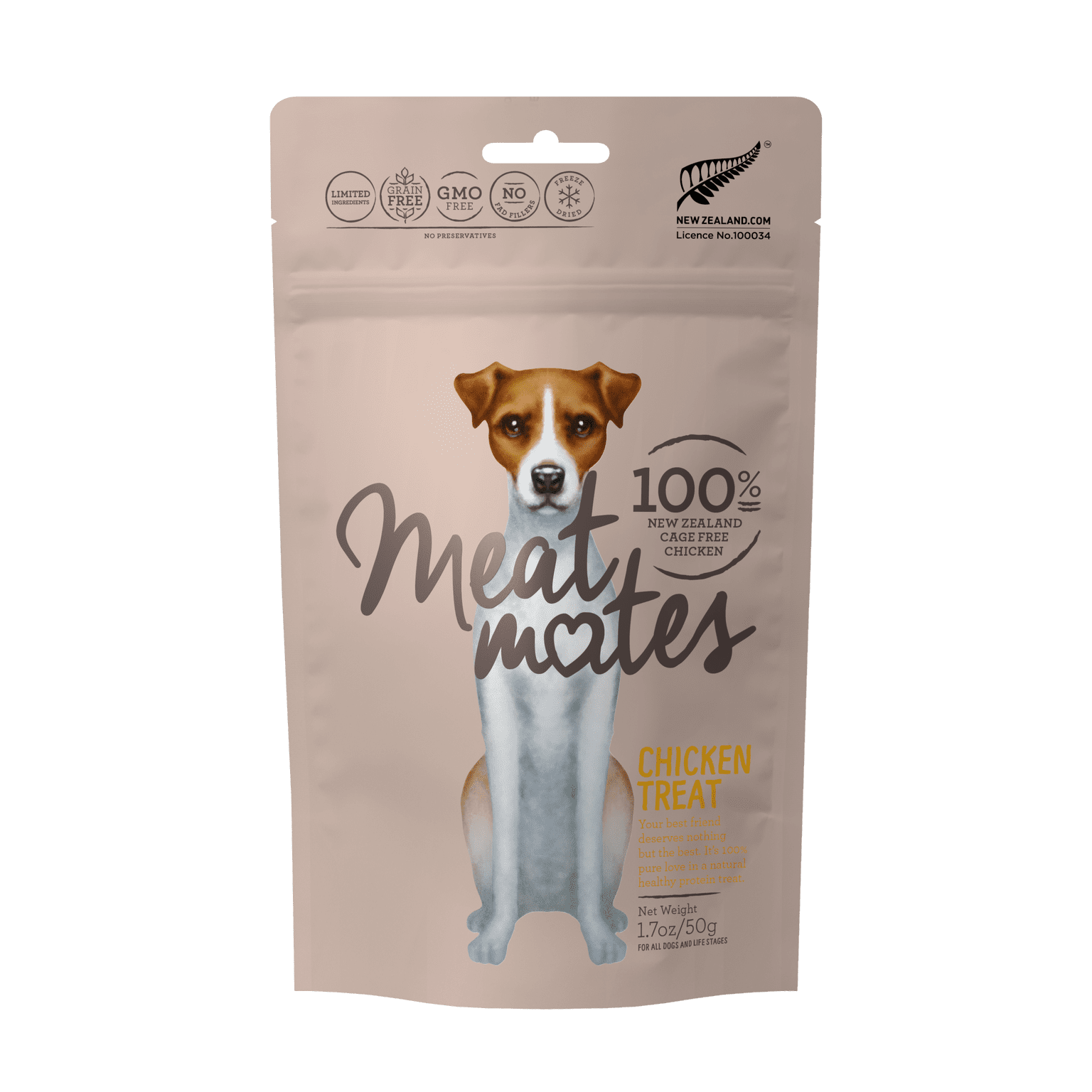 Meat Mates Chicken Freeze-Dried Dog Treats, 1.7 Oz.