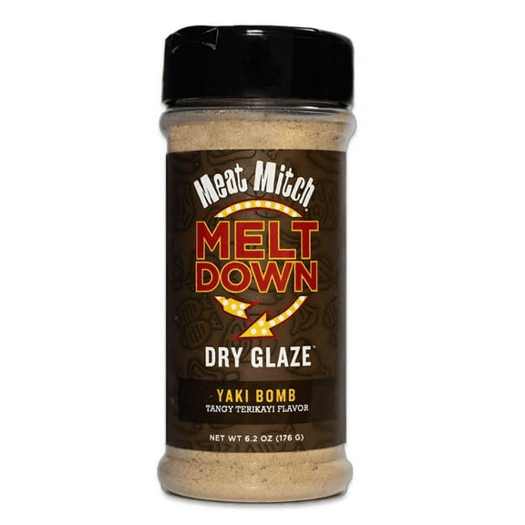 Meat Mitch - Meltdown Yaki Bomb Dry Glaze - Tangy Teriyaki Flavor - 6.2 oz