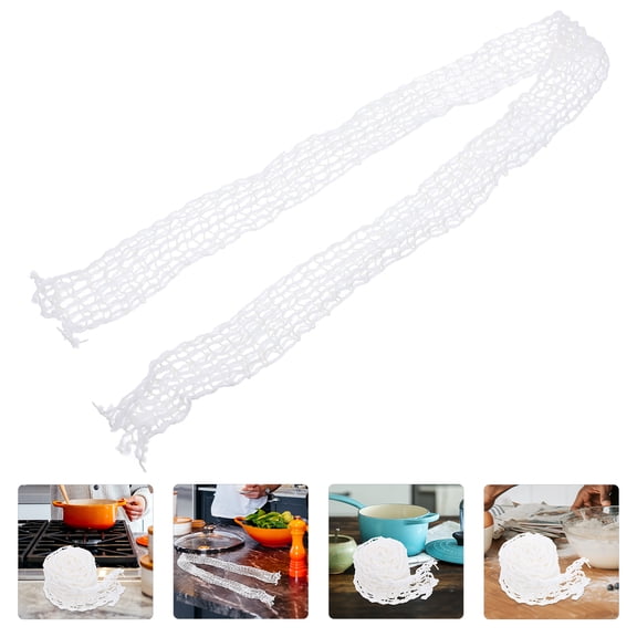 PartyKindom Cotton Spider Web Style Meat Netting Roll for Bbq Roasting and Spooky Decoration Use