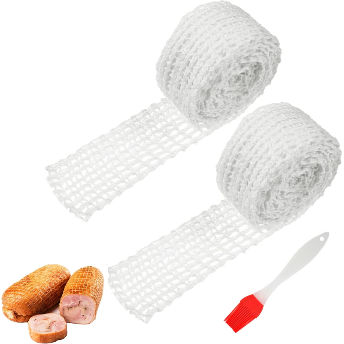Meat Netting Roll, Dingrich 2 Rolls Sausage Netting Rolls Elastic Beef