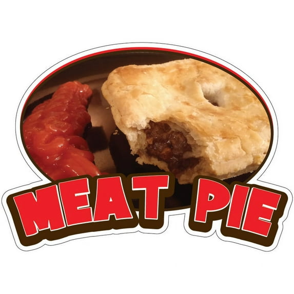Meat Pie 16" Decal Concession Stand Food Truck Sticker