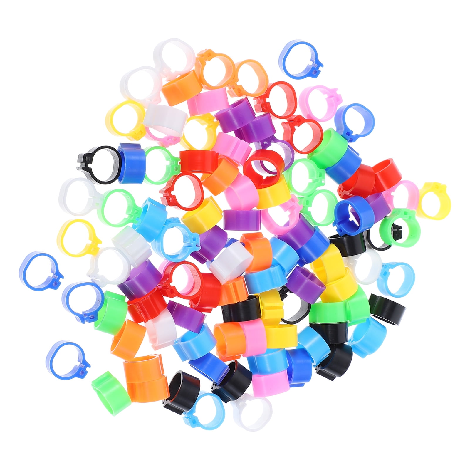 Meat Pigeon Anklet Parrot Ring Identification 300 Pcs Plastic Rings Bird Supplies for Pigeons