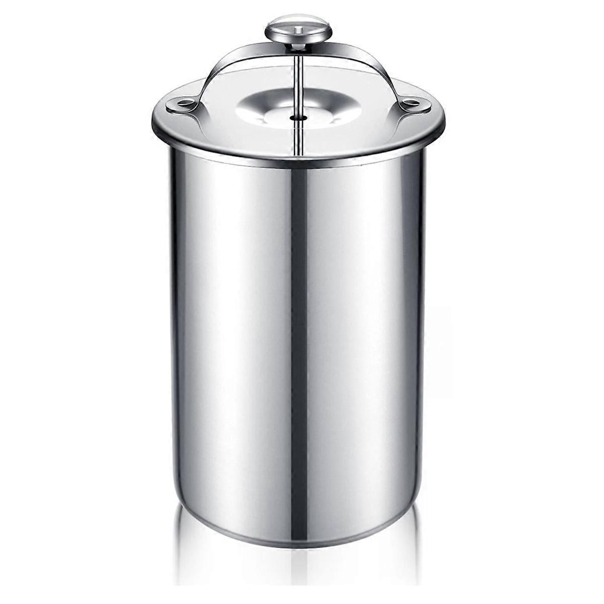 Meat Press Maker Stainless Steel Ham Press Maker with Thermometer Sandwich DeliMeat Press Bacon Ham Maker for MakingSilver