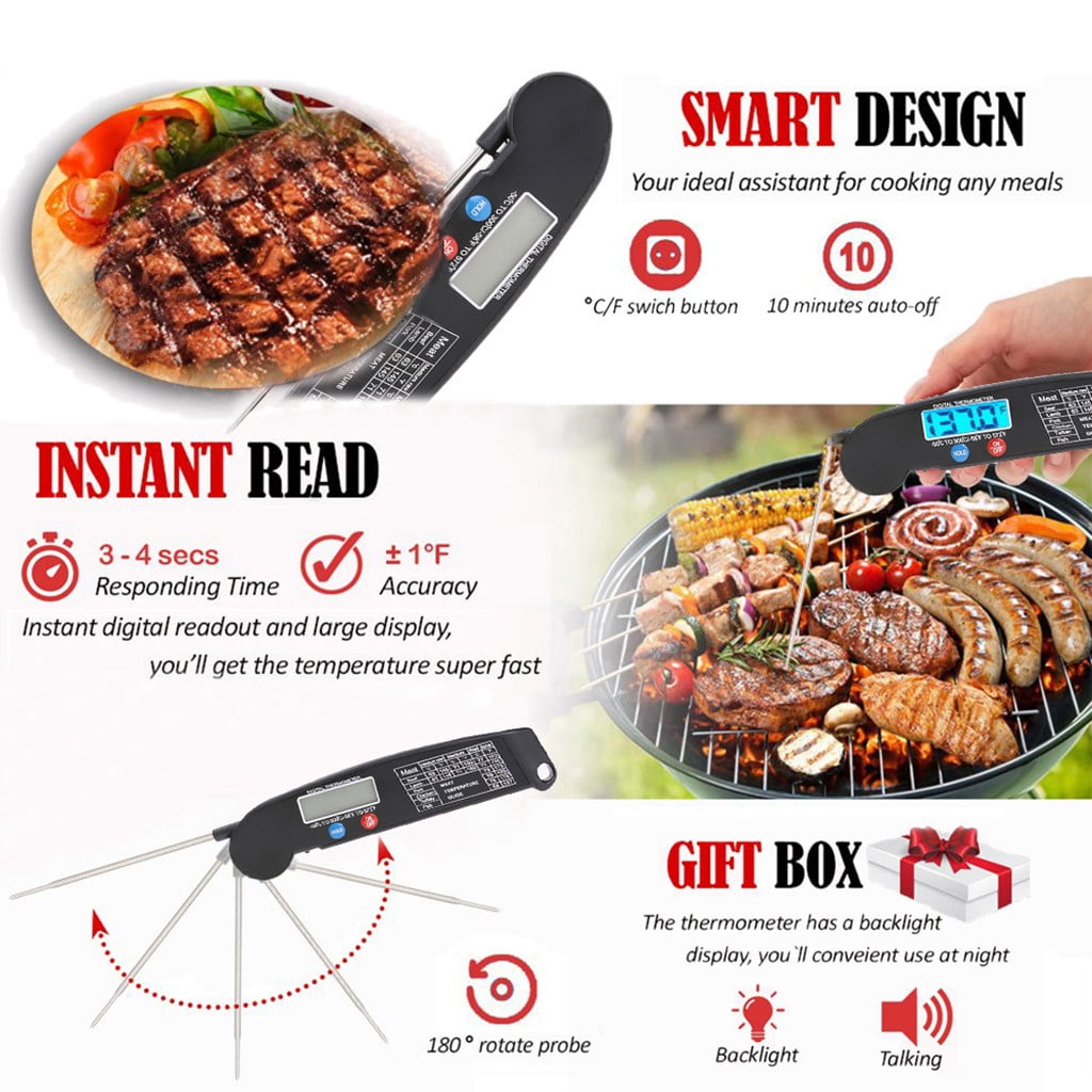 Meat Probe Digital Grill Instant Read Food Cooking Grill Kitchen BBQ