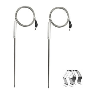 Replacement Probes 4 Packs Improved Stainless Steel Additional Probes Wire  for Grill Thermometer by WEINAS