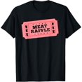 Meat Raffle Vintage Ticket Football Fundraiser Classic Theme T-Shirt ...