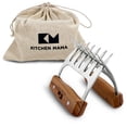 thumbnail image 1 of Kitchen Mama Meat Shredder Claws (A Set of 2), Durable Wood & Stainless Steel, Dishwasher-Safe, 1 of 7