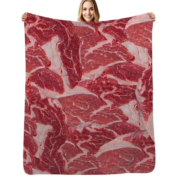 Meat Soft Blanket Travel Bedding Throws Flannel Bedspread Sofa Bed Cover