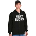 thumbnail image 1 of Meat Sucks Vegan Vegetarian Veggie Zip Up Hoodie Men's Women's Brisco Brands S, 1 of 5