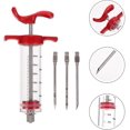 Meat Syringe Set 1oz With 3 Marinade Needles For Turkey, Beef, Steak