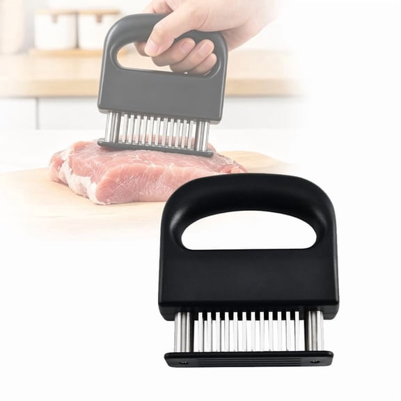 Meat Tenderizer 48 Blade Stainless Steel Needle Meat Tenderizer Tool, Steak Tenderizer for Beef Chicken Pork, Manual Meat Tenderizing Tool for Kitchen BBQ Cooking