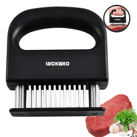 Meat Tenderizer, 48 Stainless Steel Sharp Needle Blade, Heavy Duty Cooking Tool for Tenderizing Beef, Turkey, Chicken, Steak, Veal, Pork, Fish.