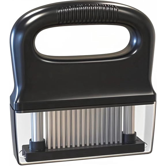 Meat Tenderizer, with 48 Stainless Steel Ultra Sharp Needle Blades, Hand Held Meat Tenderizer Needle, Kitchen Cooking Tool Best Makes Steak & Chicken Tender - No More Hammer, Meat Pounder